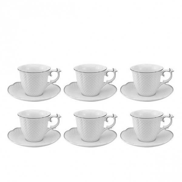 PIONEER CHAIN CUP+SAUCER (6 PC 1SET